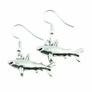 Shark Silver Earrings